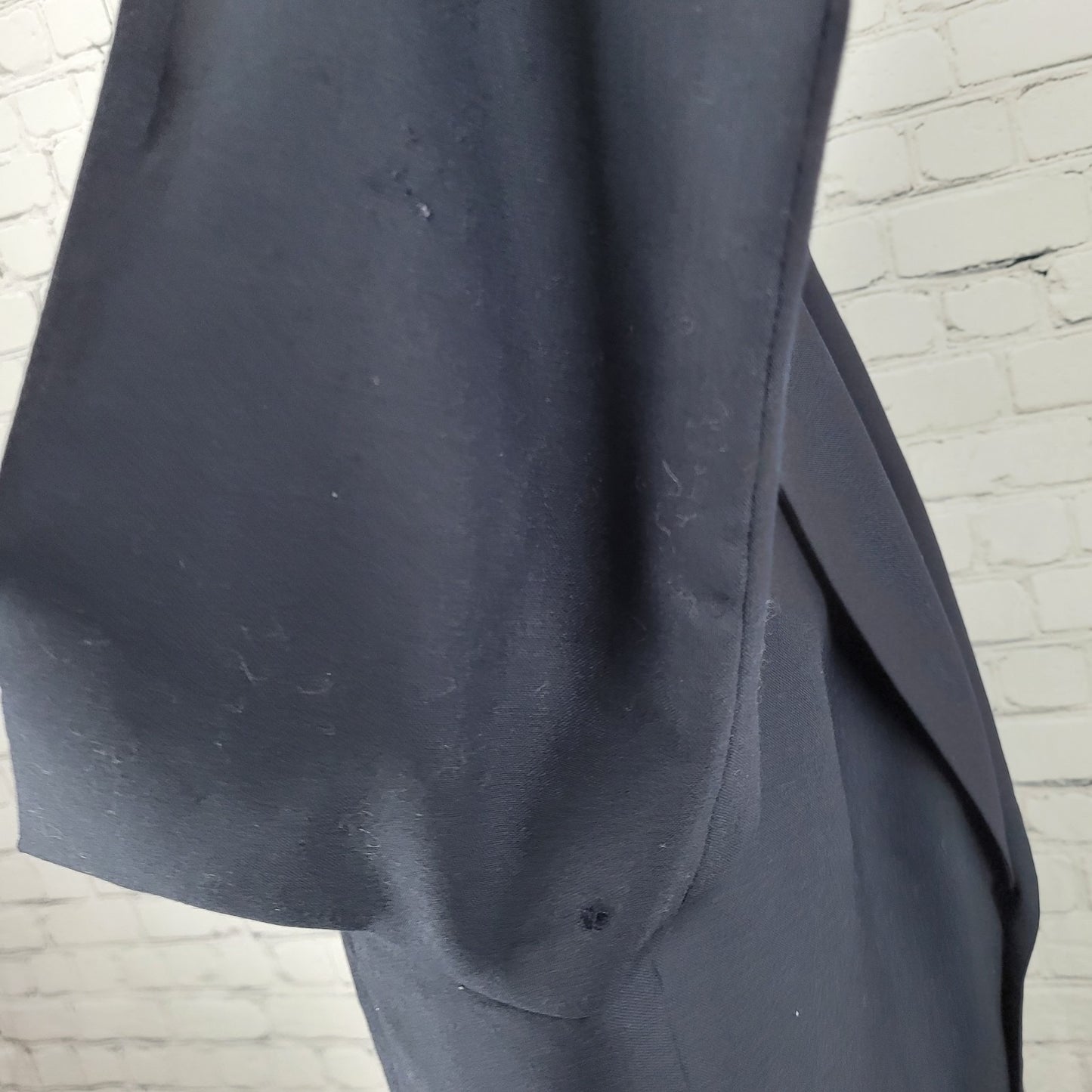 Oscar De La Renta Navy 100% Wool 2 Button Ventless Notch Blazer Sport Coat 40R