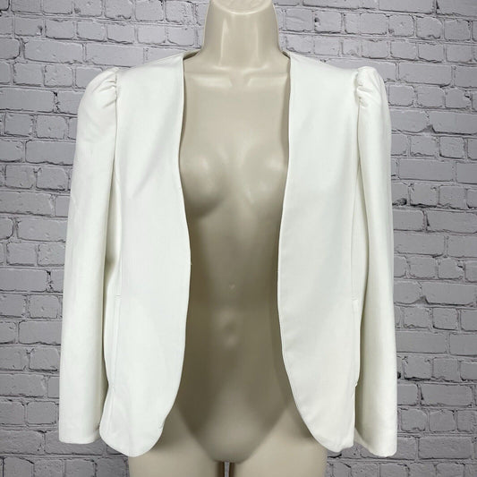 Pins & Needles Cream White Open Lightweight Blazer Jacket USA Made Size Medium M