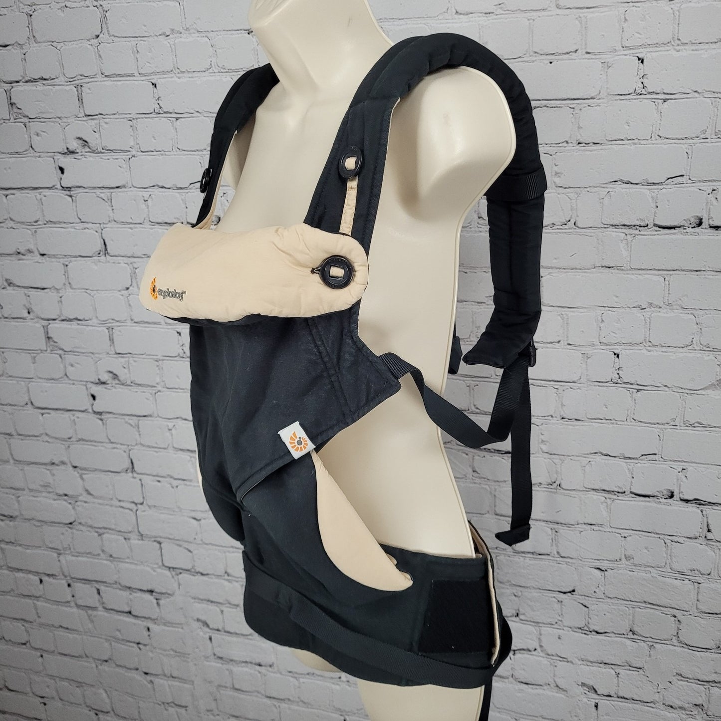 Ergobaby Black Camel Four Position 360 Boj 100% Cotton Infant Baby Carrier