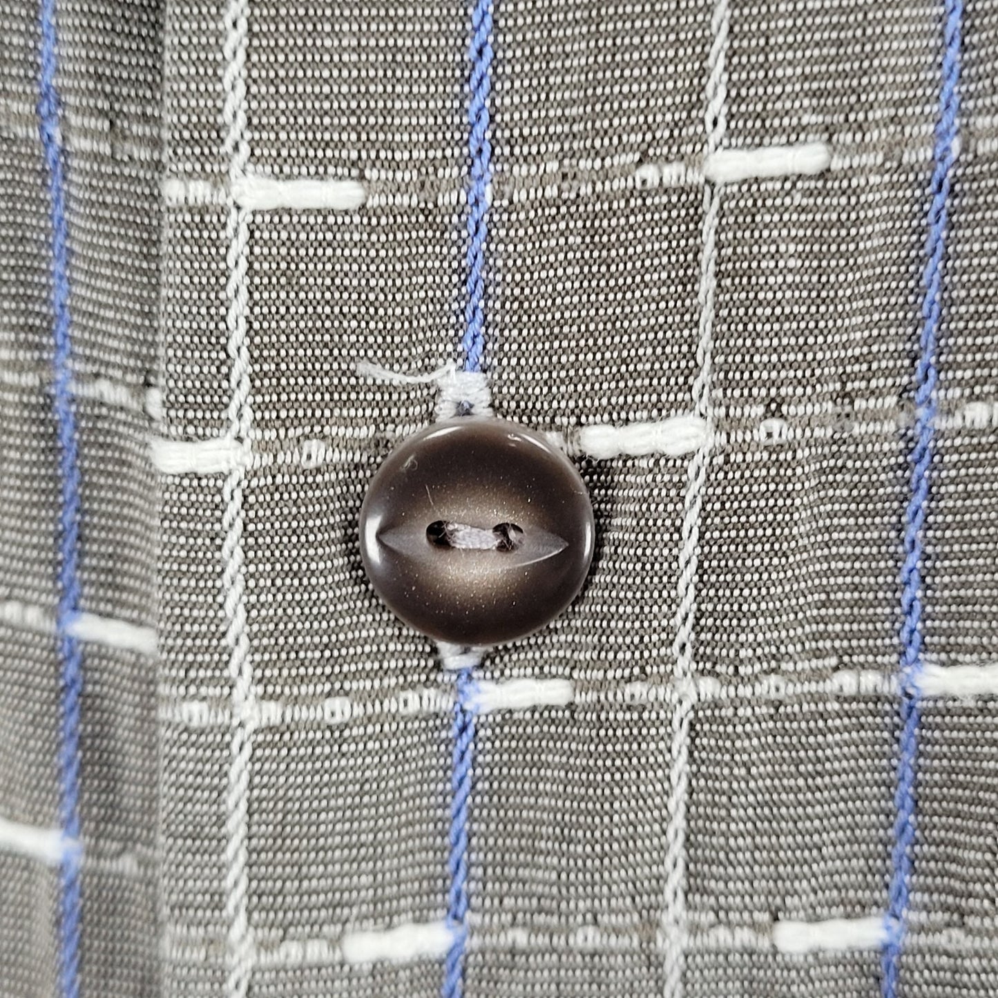 Tommy Bahama Grey Silk Cotton Original Fit Button Up Short Sleeve Shirt XXL