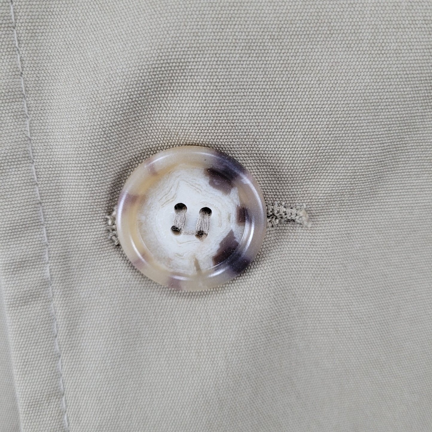 VTG Clipper Mist Tan Double Breasted Removable Faux Fur Liner Trench Coat 40R