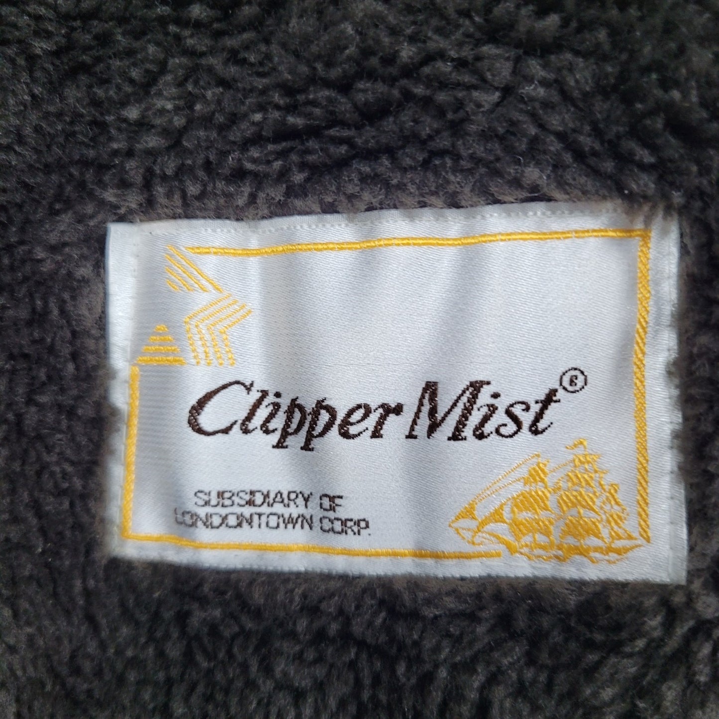 VTG Clipper Mist Tan Double Breasted Removable Faux Fur Liner Trench Coat 40R