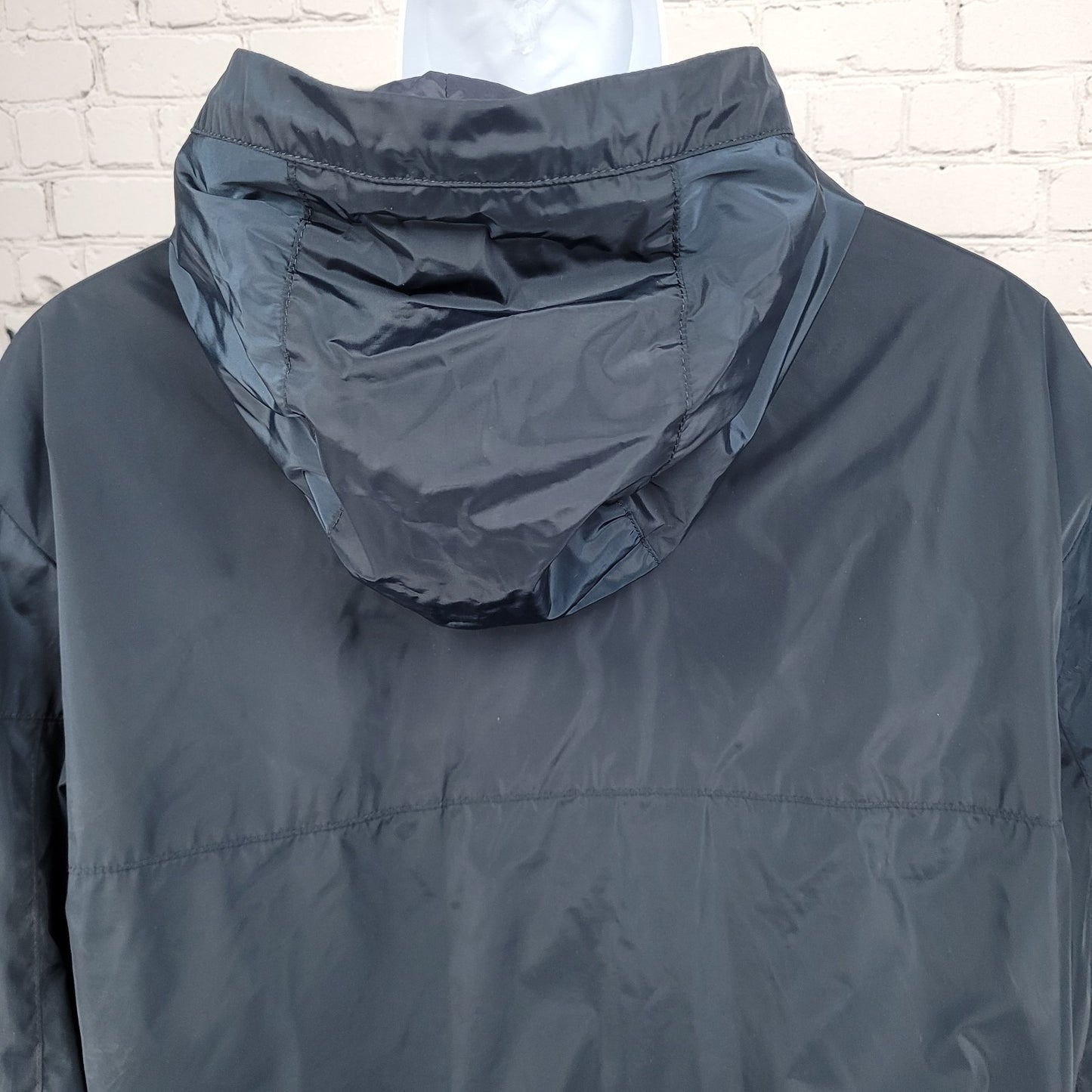 Boss Navy Hooded Lightweight Full Zip Inner Pocket Windbreaker Jacket 44R