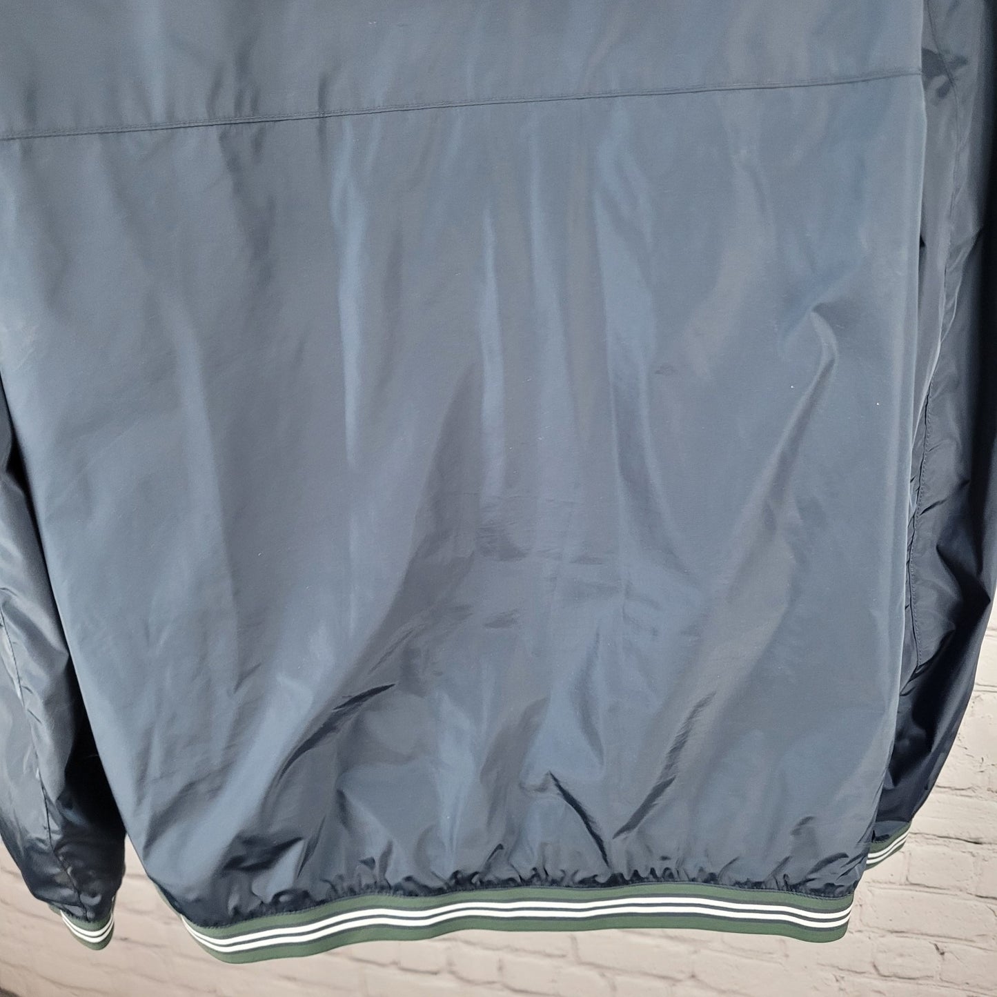 Boss Navy Hooded Lightweight Full Zip Inner Pocket Windbreaker Jacket 44R