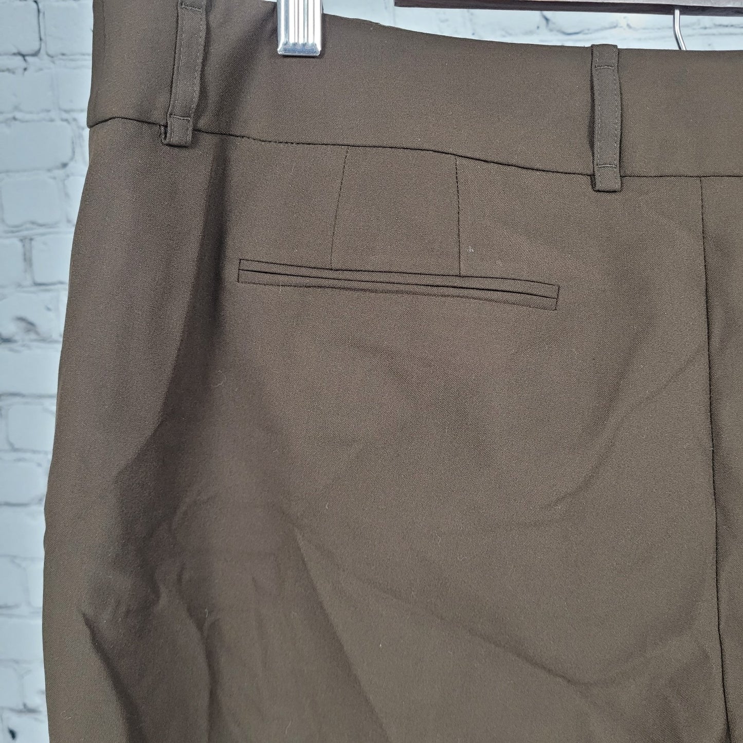 NWT Loft Ann Taylor Brown High Rise Lined Stretch Bermuda Shorts US 16 (36x11.5)