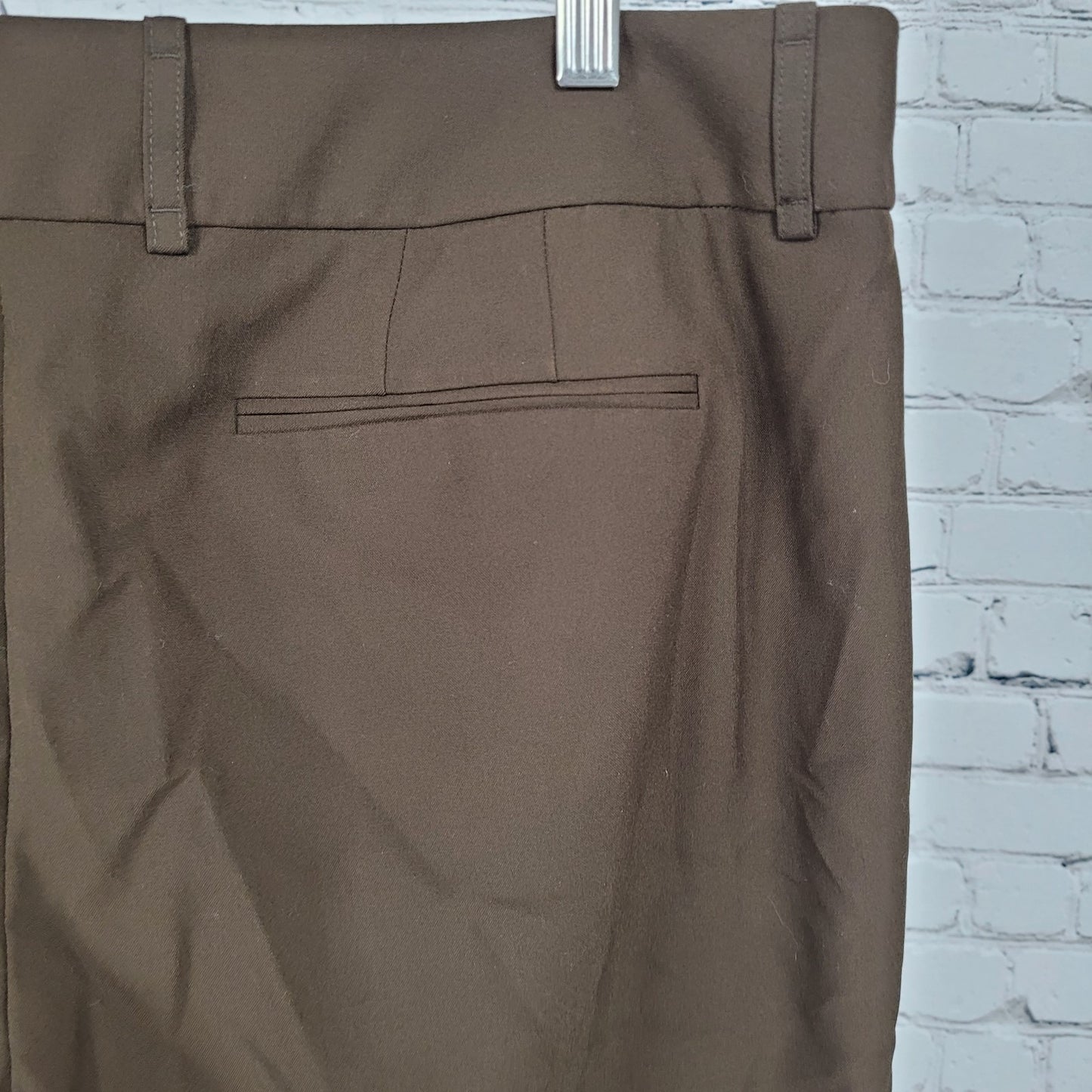 NWT Loft Ann Taylor Brown High Rise Lined Stretch Bermuda Shorts US 16 (36x11.5)