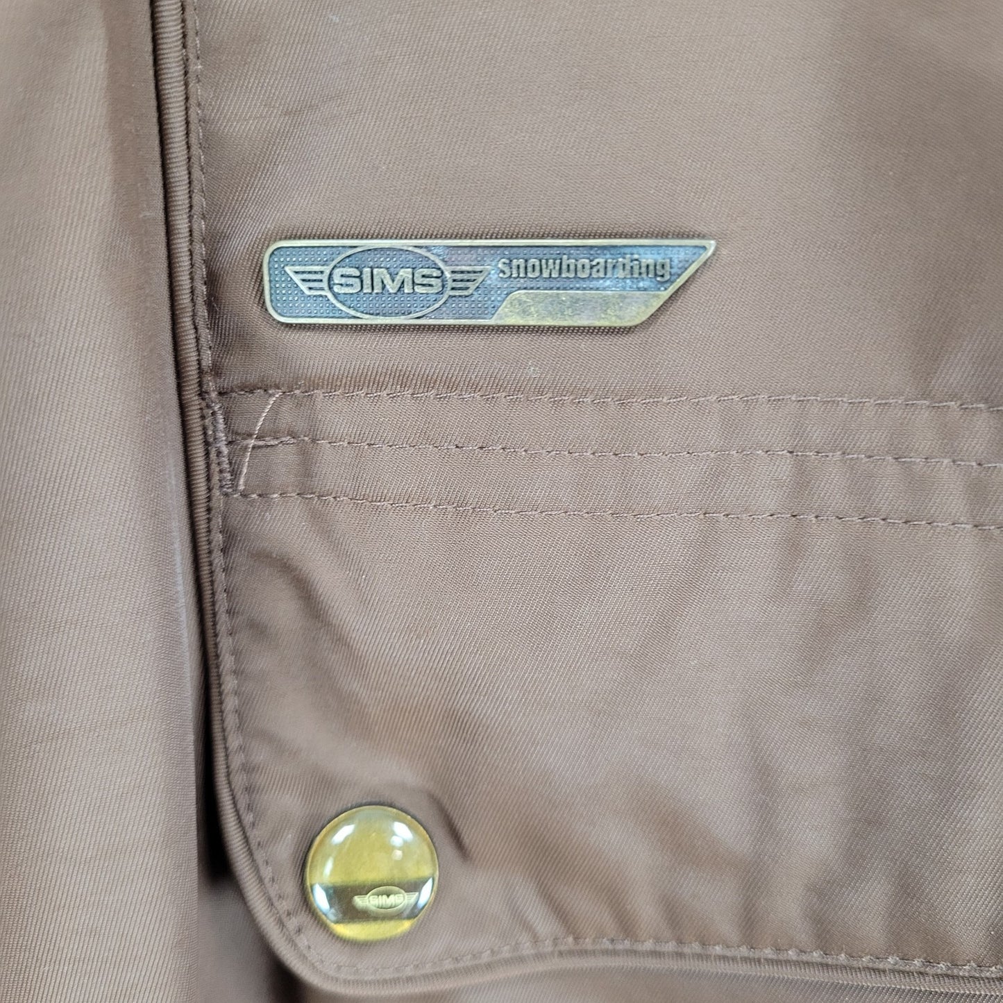 SIMS Snowboarding Brown Insulated Adjustable Waist Snow Pants Womens Size XL