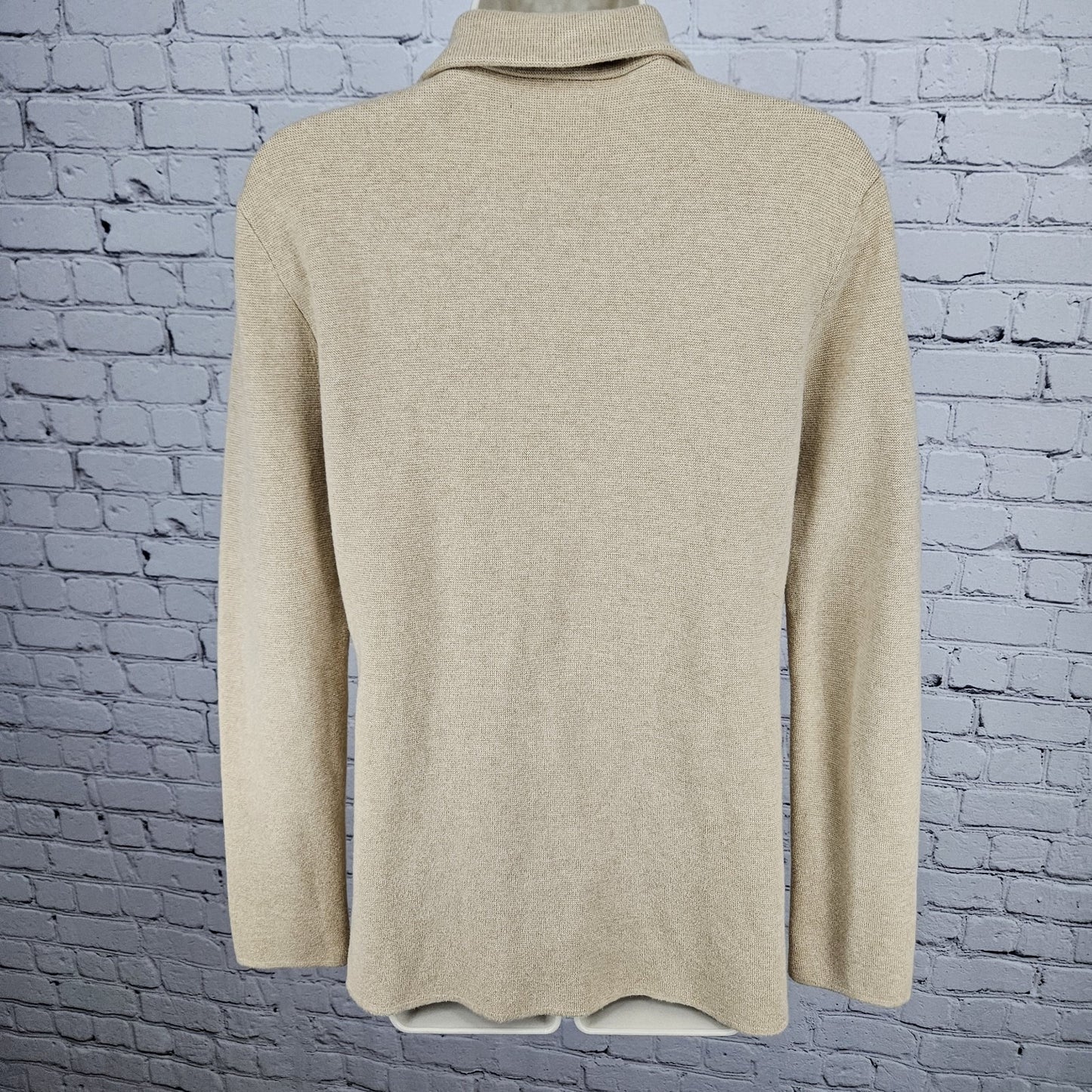 J. Crew Mercantile Tan 100% Cotton Knit Unlined Notch Blazer Jacket Medium M