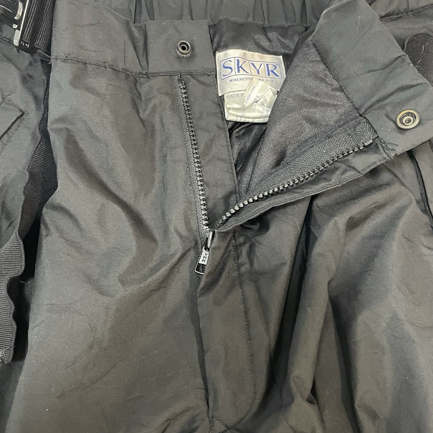 SKYR Black Gore Tex Belted Insulated Zip Pockets Snow Ski Pants Size XL (36x32)