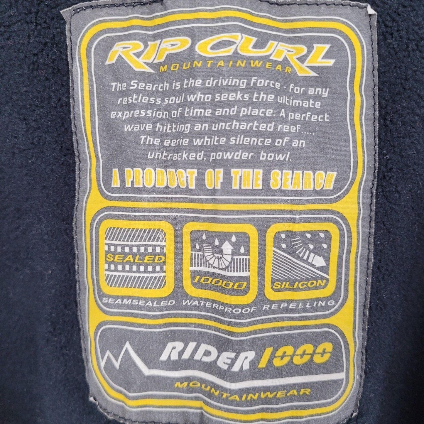 Ripcurl Blue Rider 1000 Mountainwear Waterproof Hooded Insulated Jacket Large L