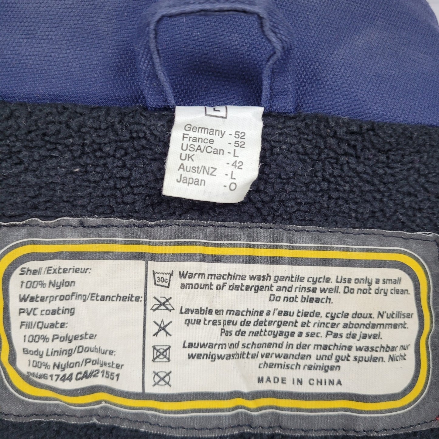 Ripcurl Blue Rider 1000 Mountainwear Waterproof Hooded Insulated Jacket Large L