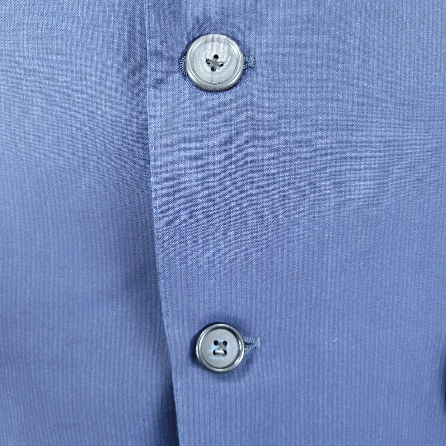 Canali Navy Pinstriped 100% Wool 2 Button Blazer Sport Coat Italy Made 42L US