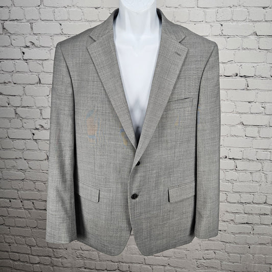 Tommy Hilfiger Grey Wool Blend 2 Button Vented Notch Blazer Sport Coat 44R