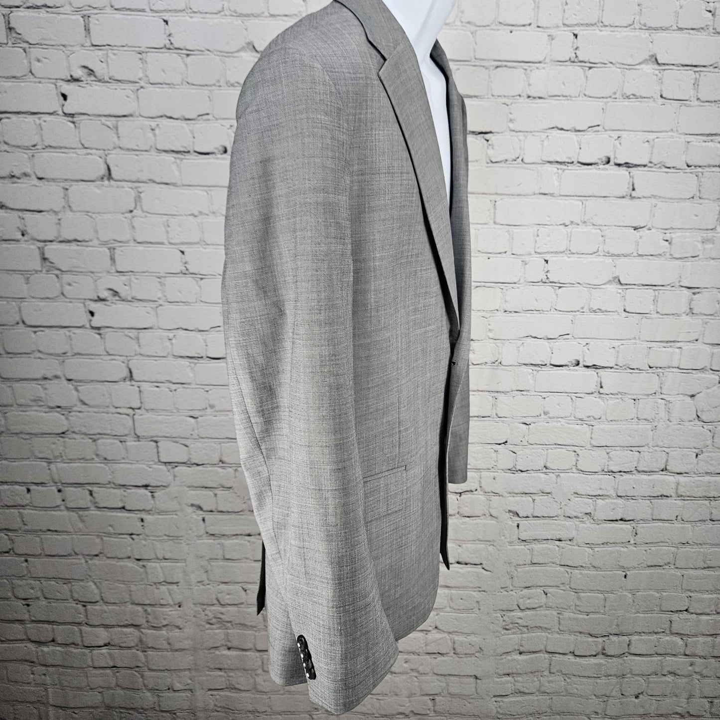 Tommy Hilfiger Grey Wool Blend 2 Button Vented Notch Blazer Sport Coat 44R