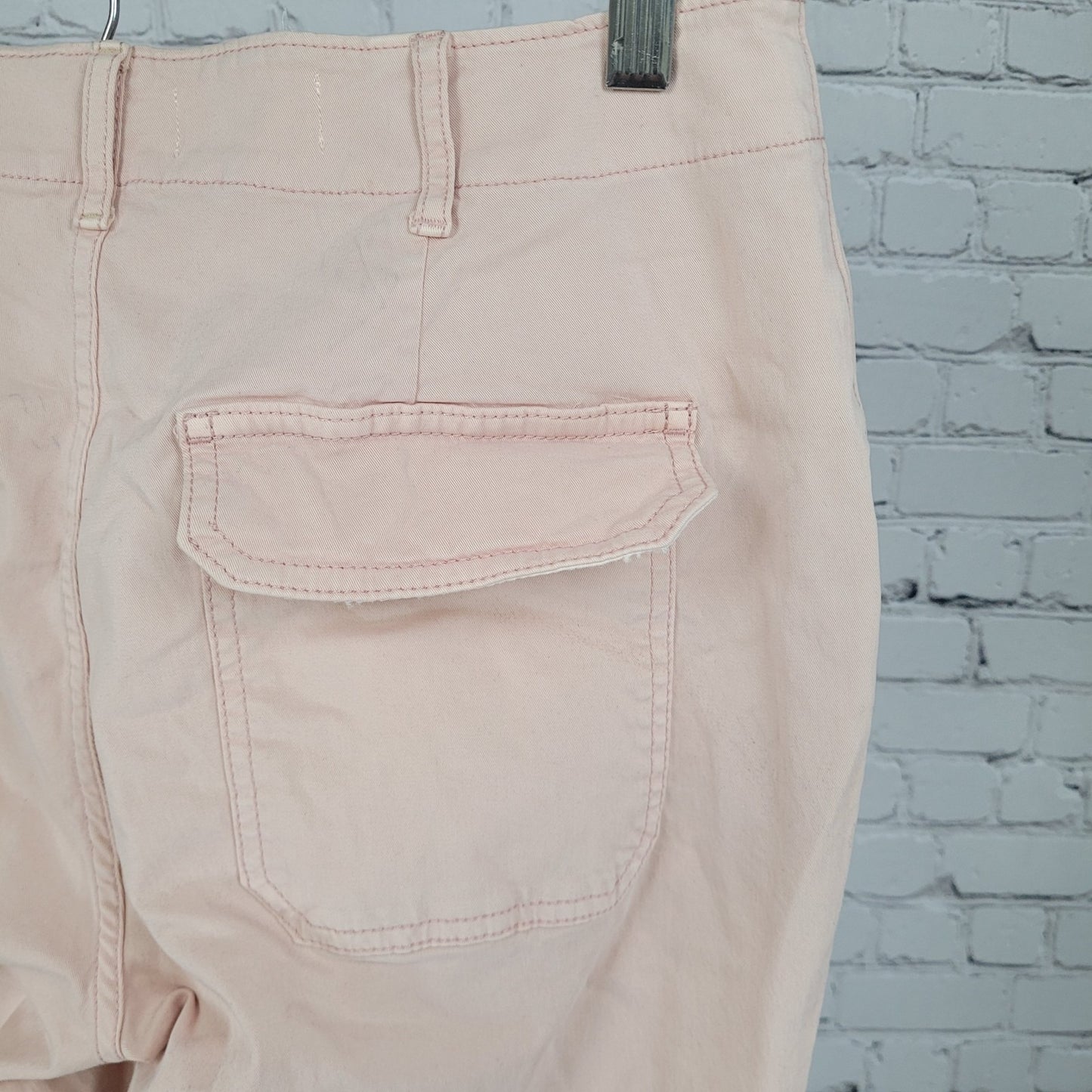 Pilcro Anthropologie Pink Twill Lightweight Stretch Pants Size 27 (27x27.5)