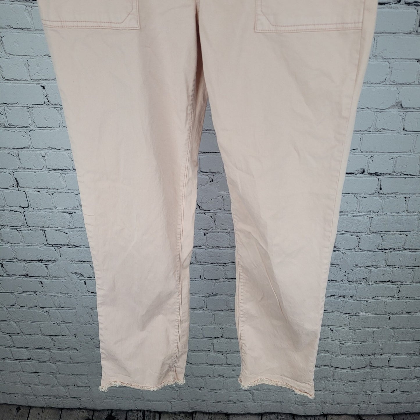 Pilcro Anthropologie Pink Twill Lightweight Stretch Pants Size 27 (27x27.5)