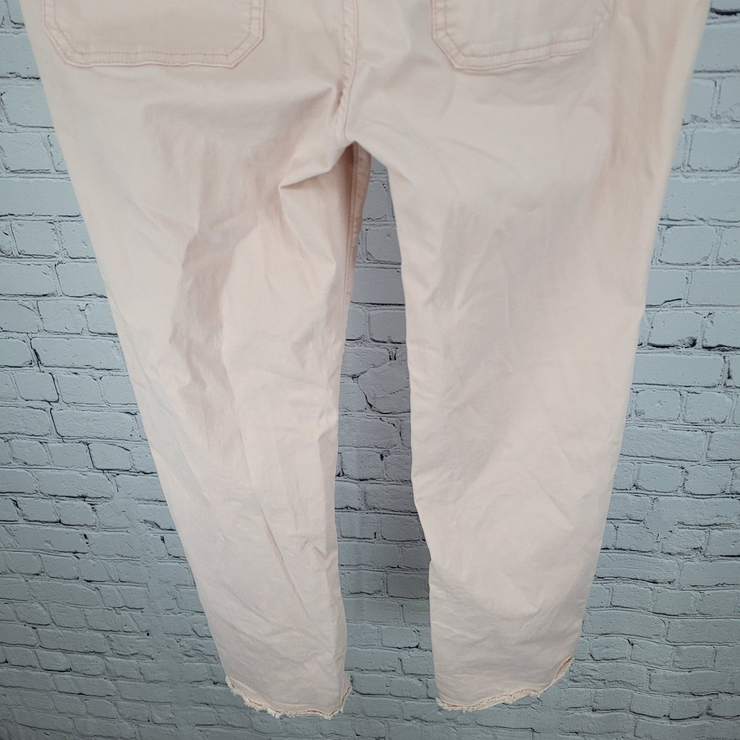 Pilcro Anthropologie Pink Twill Lightweight Stretch Pants Size 27 (27x27.5)
