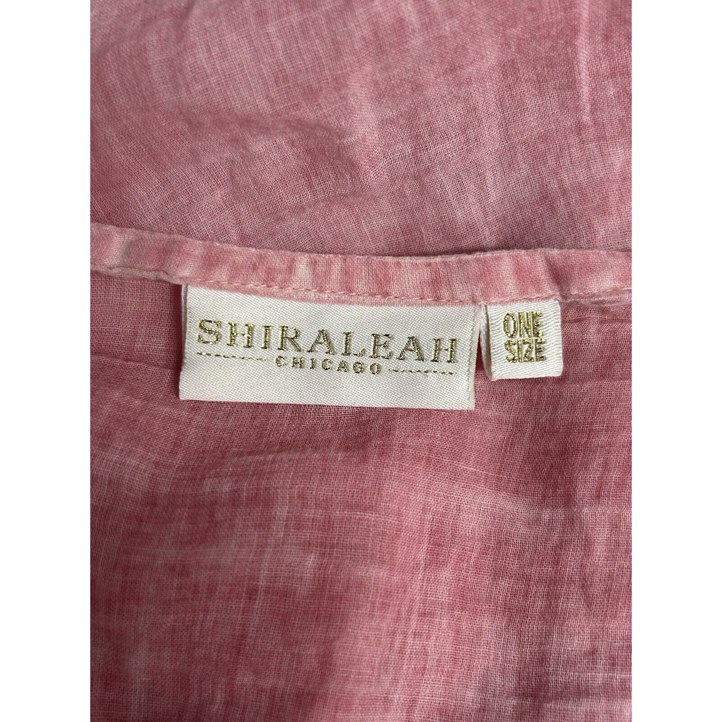 Shiraleah Embroidered Kimono Lightweight Coverup Blouse Blue Pink Tasseled O/S