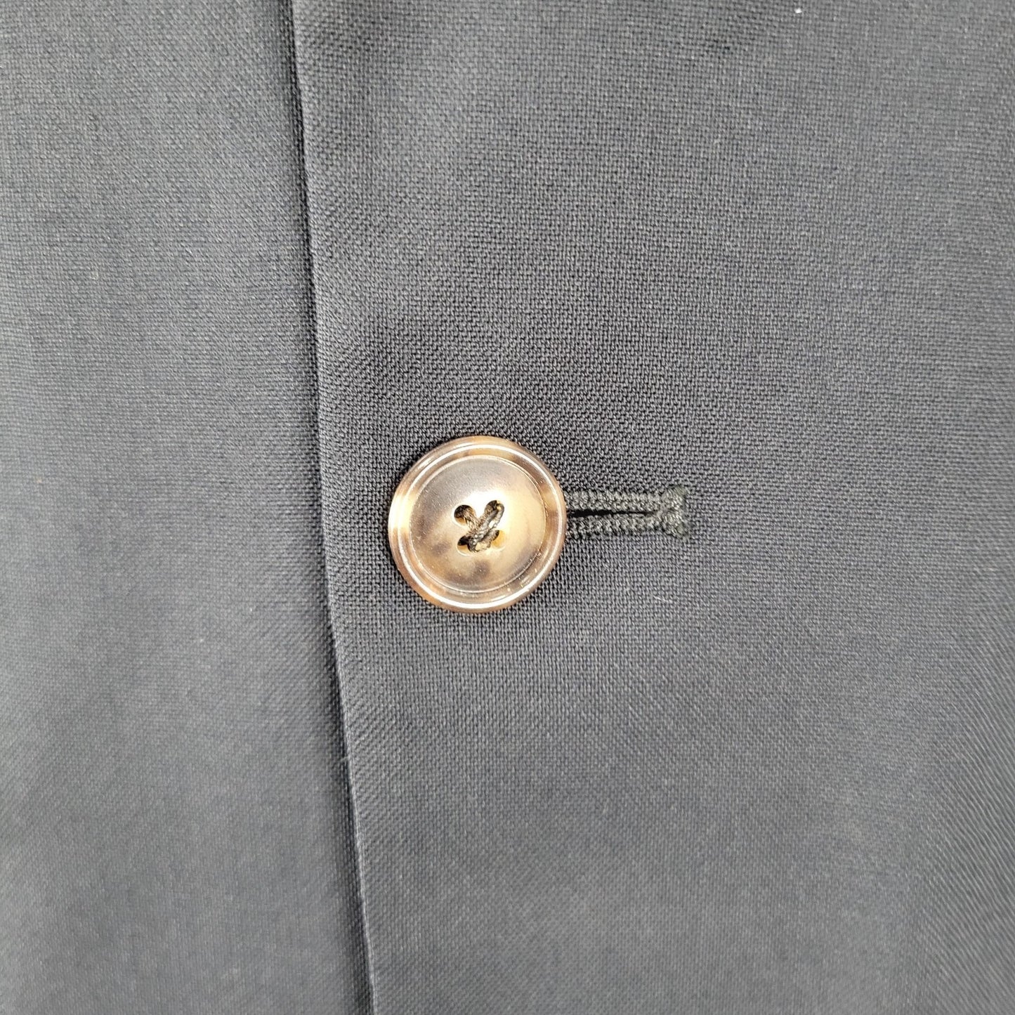 Versini Black 100% Wool 2 Button Ventless Notch Blazer Sport Coat Size 37S
