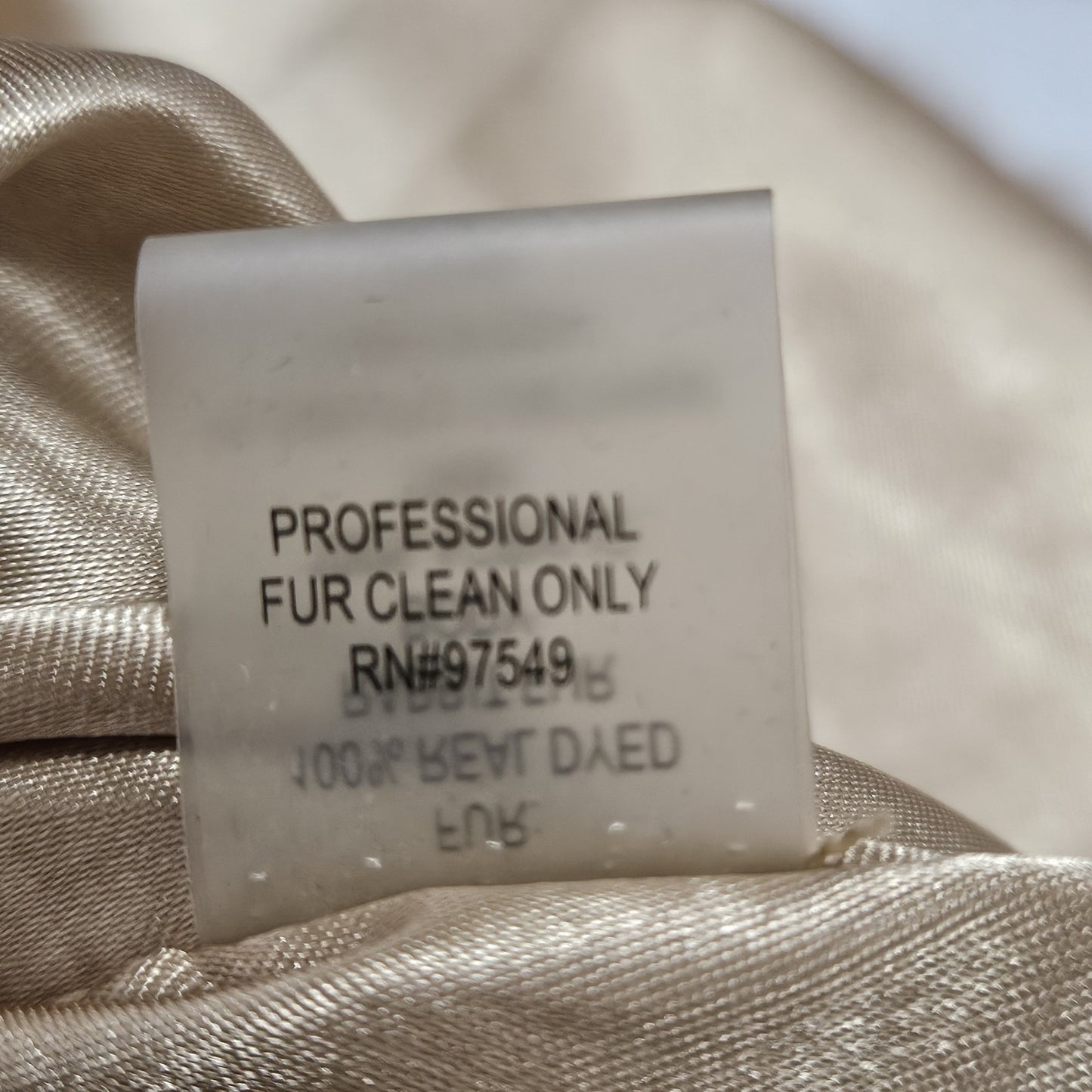 Metric Knits Brown Genuine Rabbit Fur Collared Full Zip Lined Vest Small S