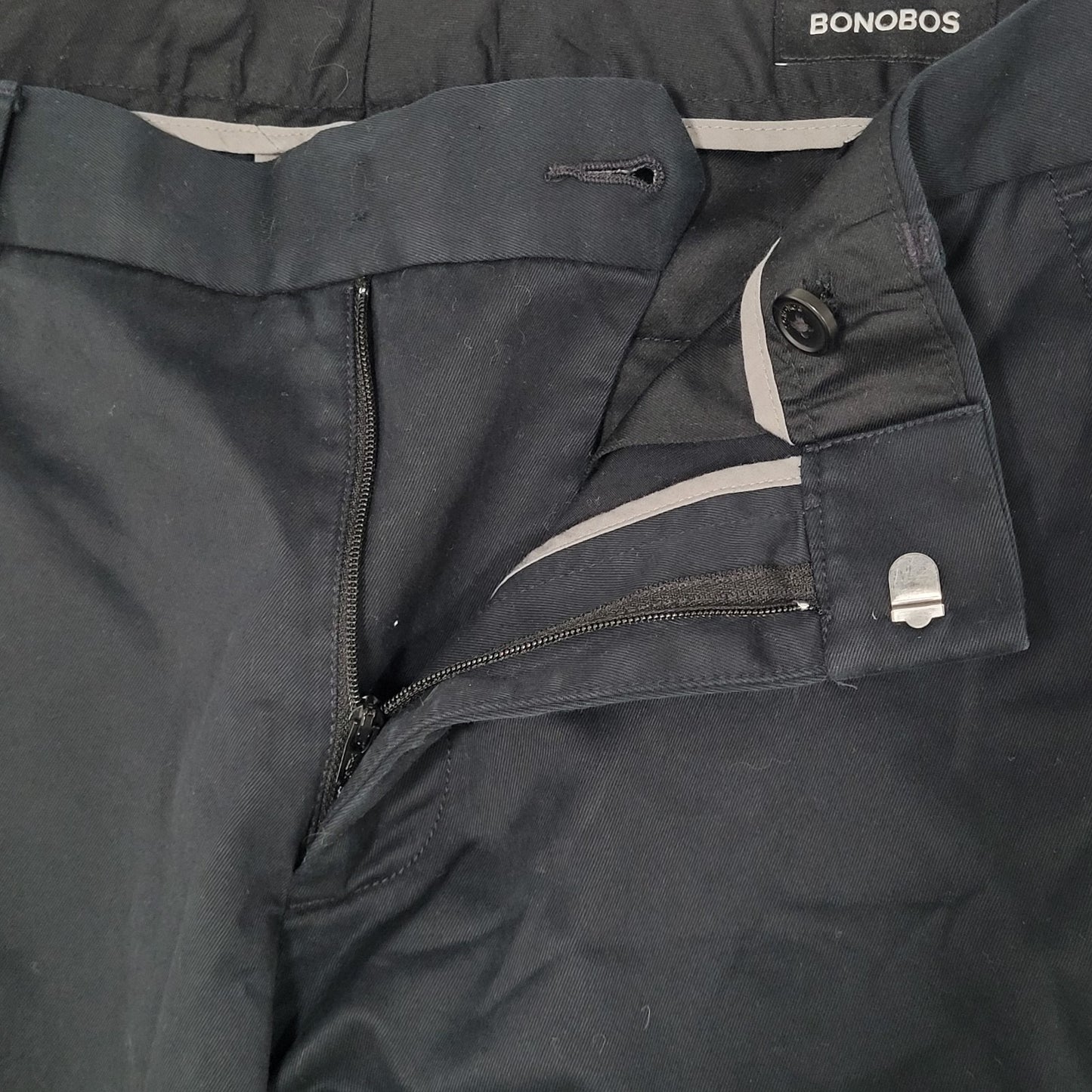 Bonobos Black Tuesday Slim Cotton Stretch Chino Flat Front Dress Pants 32x32