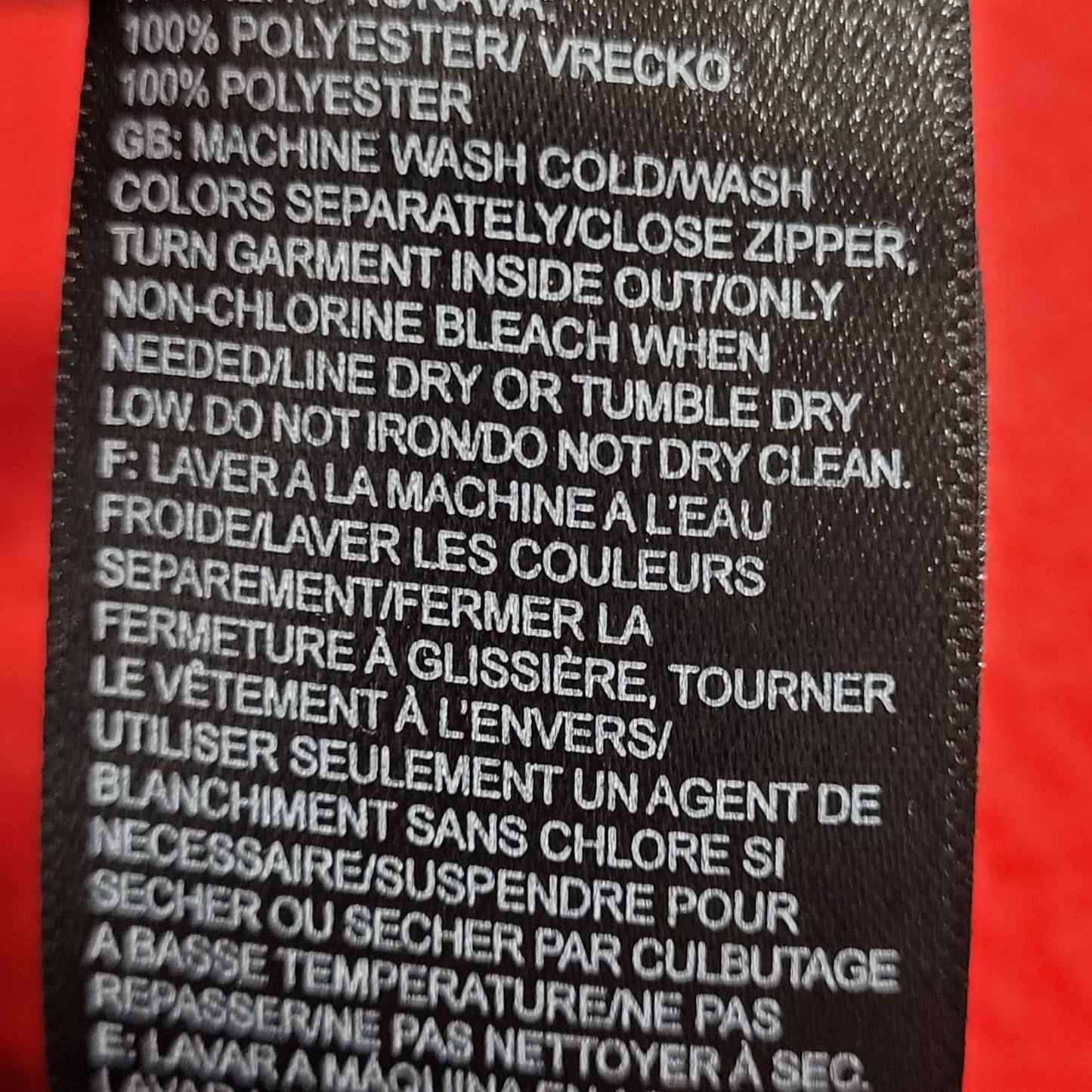 The North Face Red Blue USA Flag Colorblock Full Zip Hoodie Jacket Large L 14/16