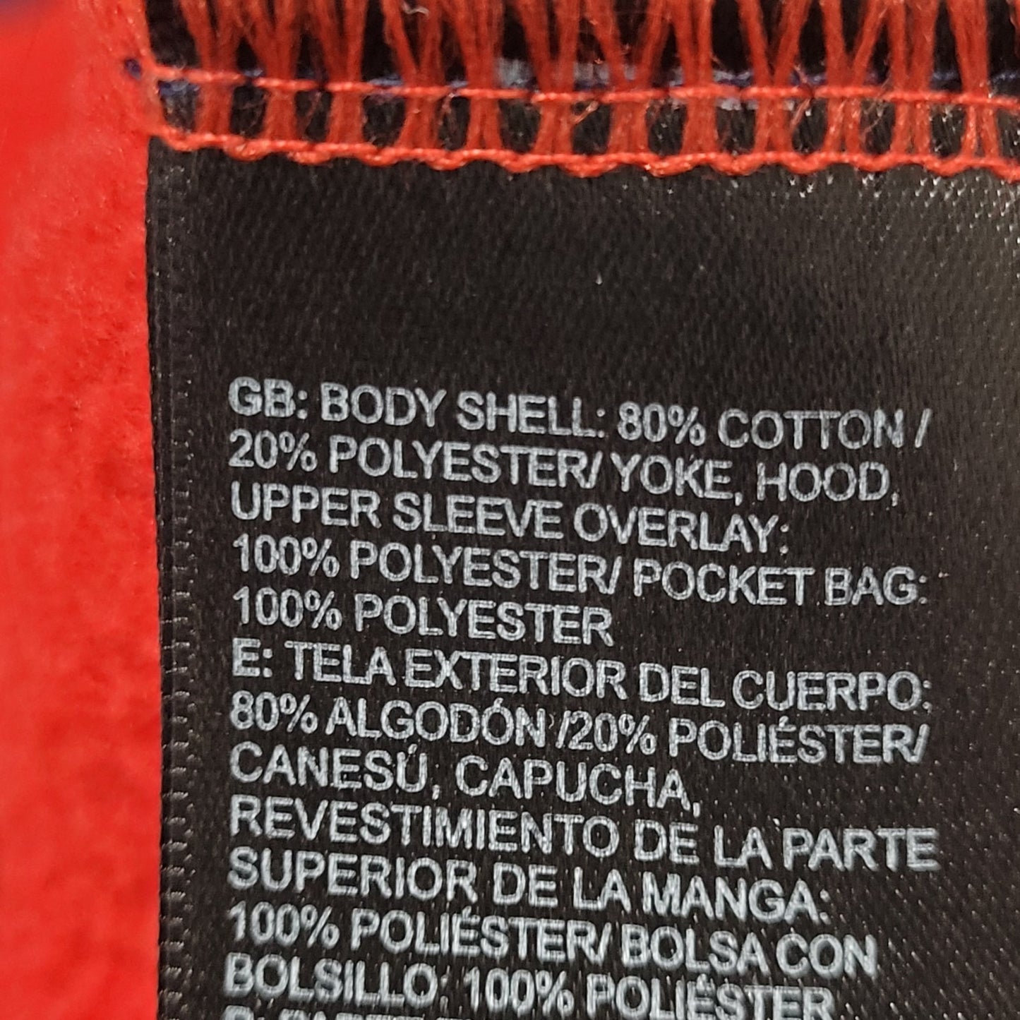 The North Face Red Blue USA Flag Colorblock Full Zip Hoodie Jacket Large L 14/16