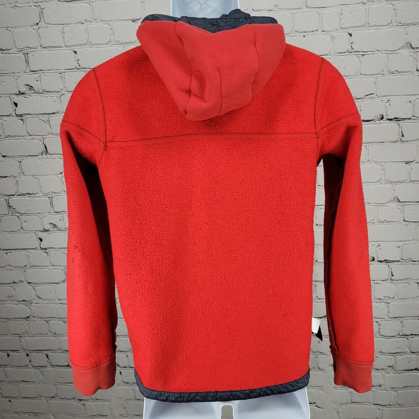 The North Face Red Blue USA Flag Colorblock Full Zip Hoodie Jacket Large L 14/16