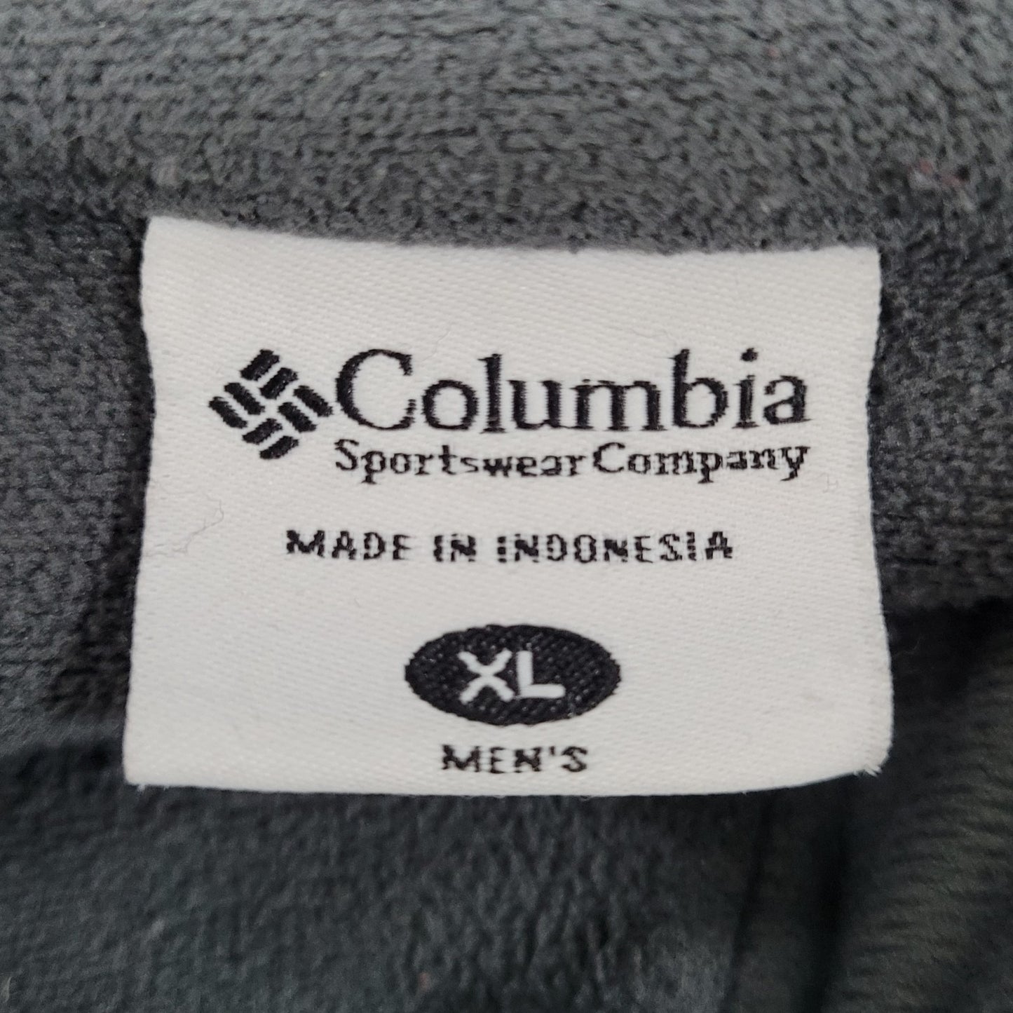 Columbia Black Fleece Full Zip Mock Neck Pockets Long Sleeve Jacket Size XL