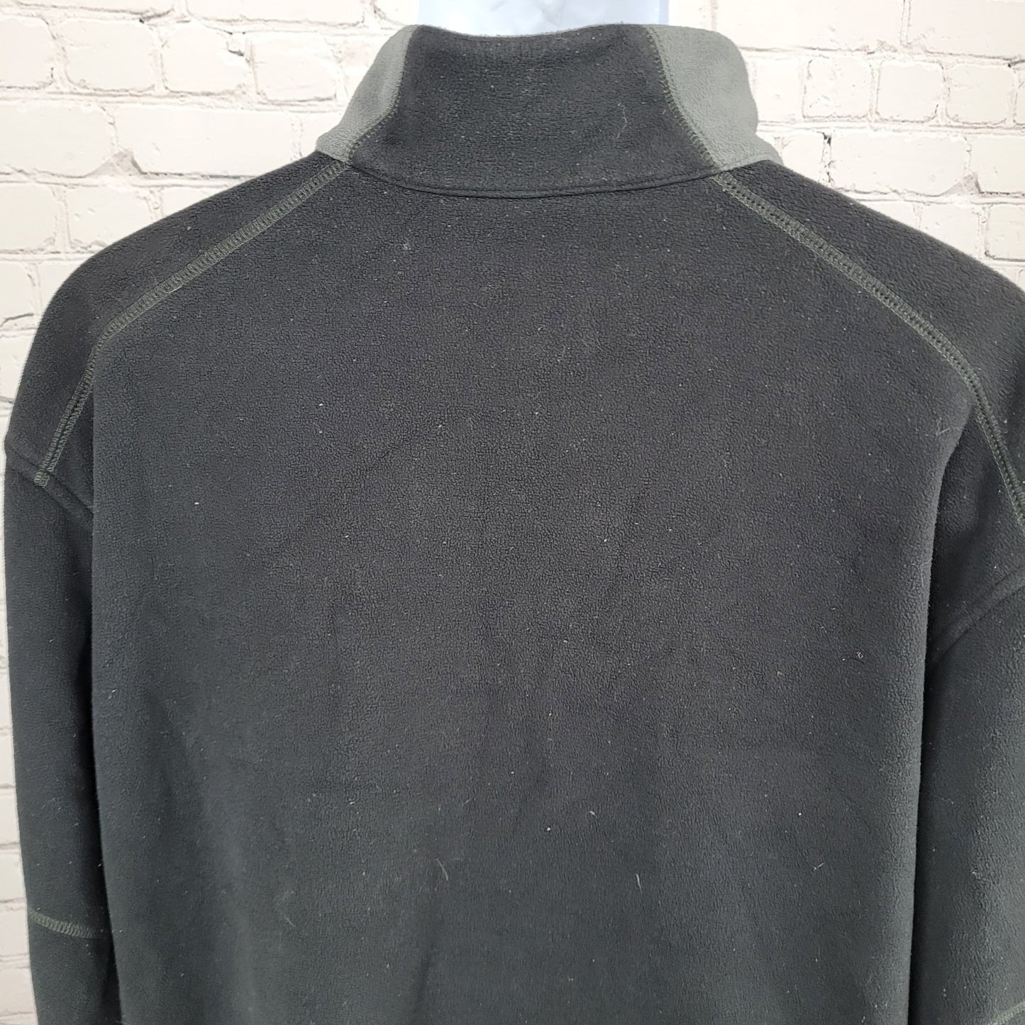 Columbia Black Fleece Full Zip Mock Neck Pockets Long Sleeve Jacket Size XL