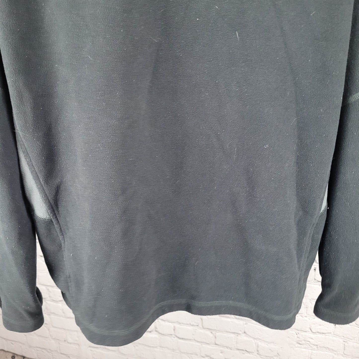 Columbia Black Fleece Full Zip Mock Neck Pockets Long Sleeve Jacket Size XL