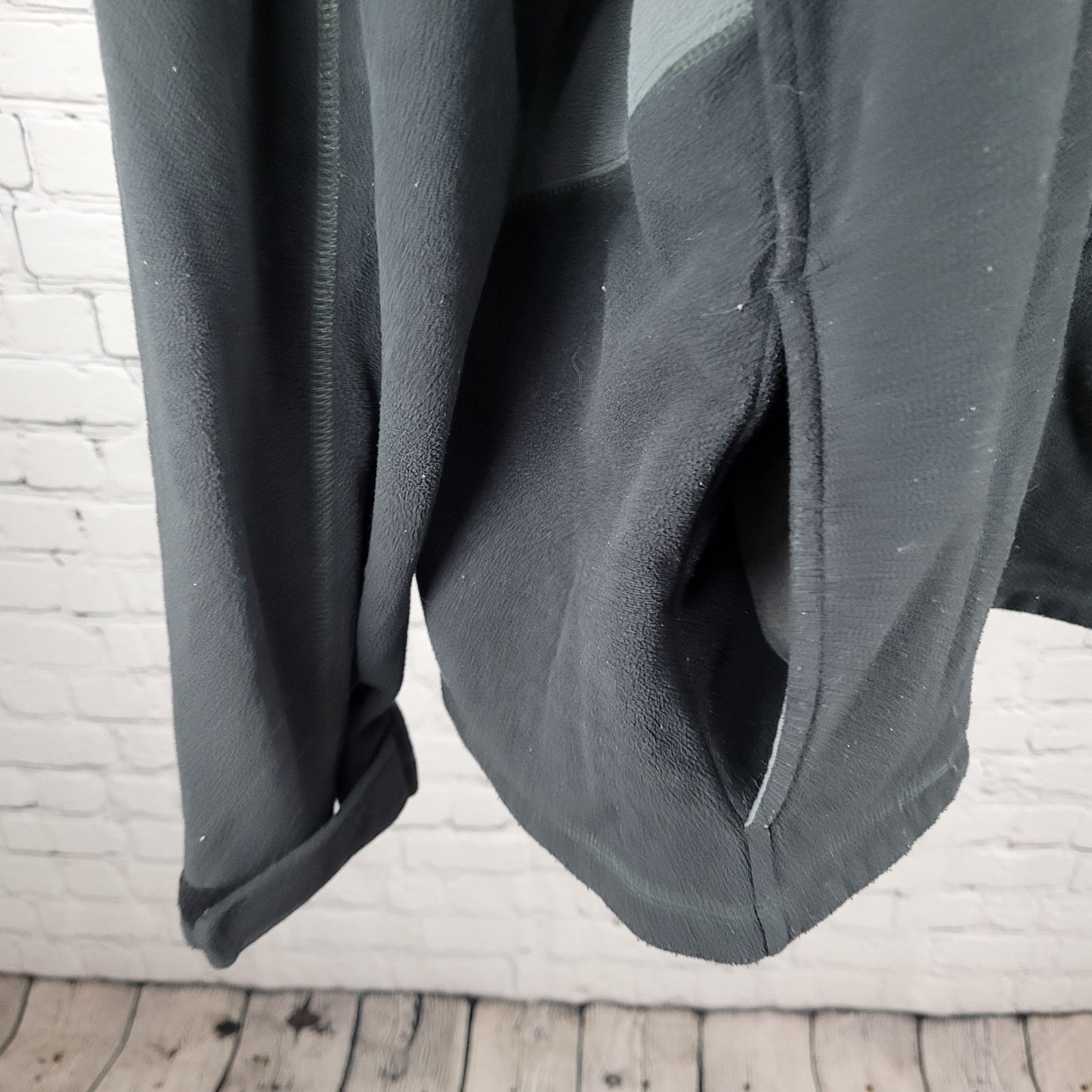 Columbia Black Fleece Full Zip Mock Neck Pockets Long Sleeve Jacket Size XL