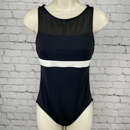 Lauren Ralph Lauren Blackless Mesh One Piece Full Coverage Padded Swimsuit 6