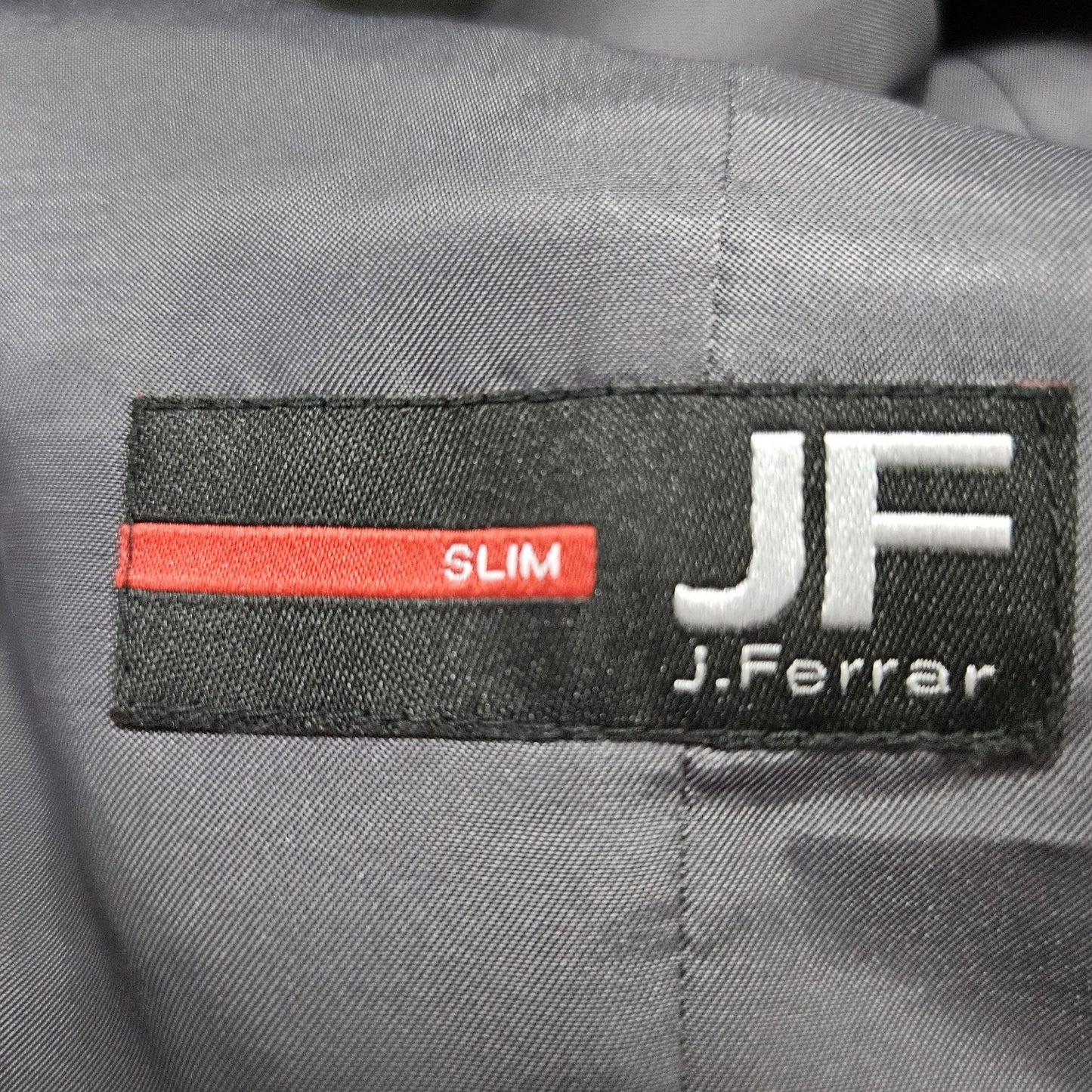 J. Ferrar JF Grey Slim Stretch 5 Button Lined Suit Vest Waistcoat Small S