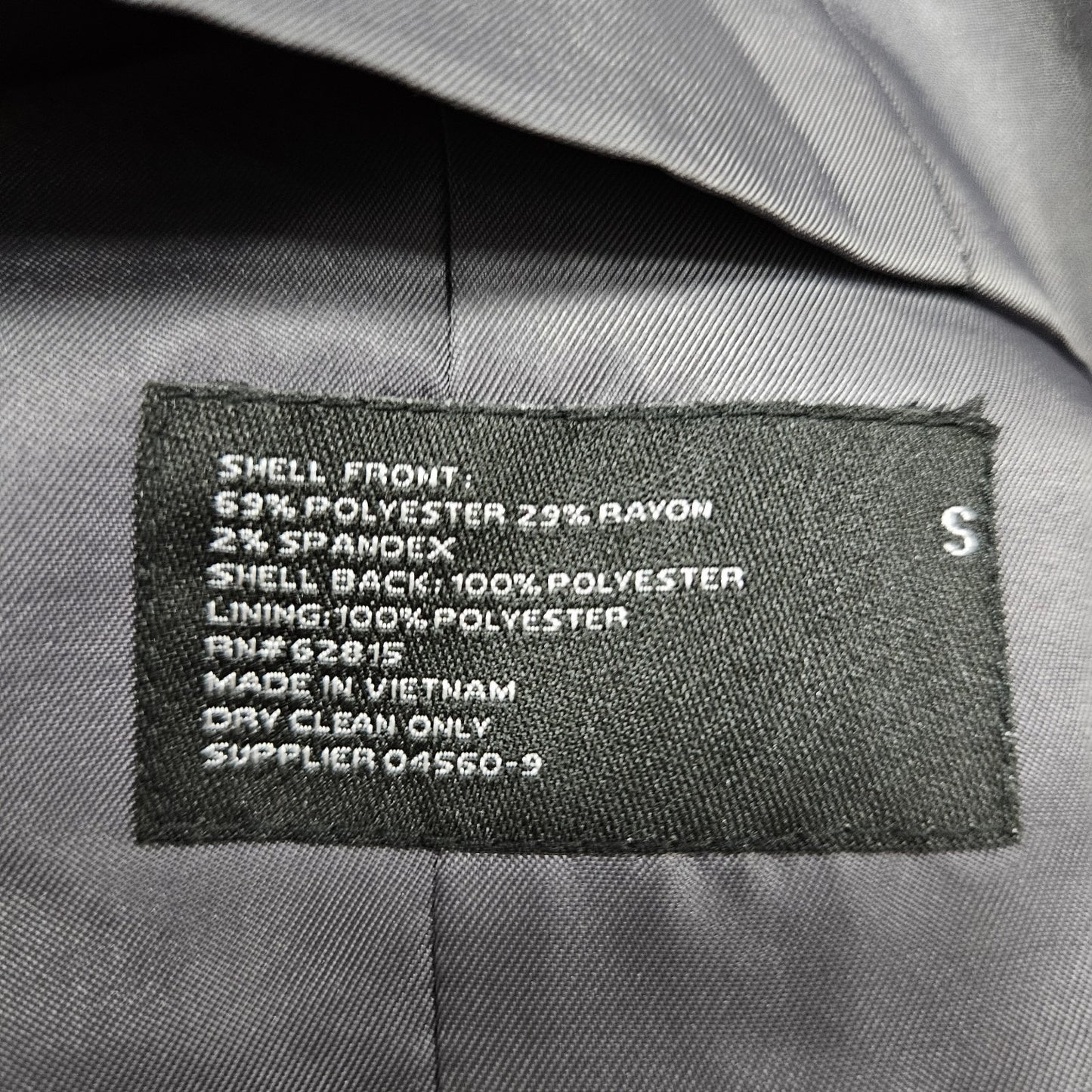 J. Ferrar JF Grey Slim Stretch 5 Button Lined Suit Vest Waistcoat Small S