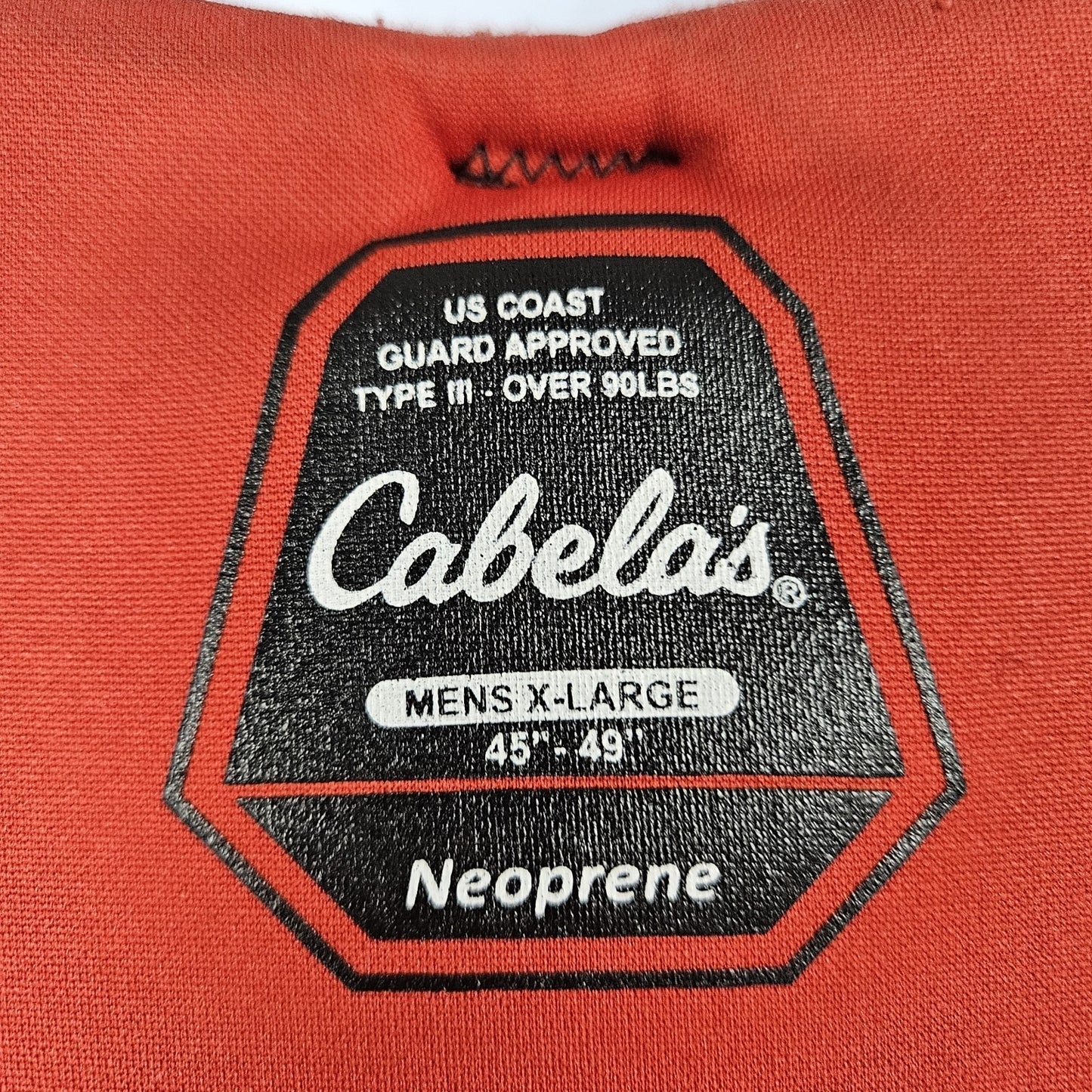 Incite Cabela's Black Red Aquaflex Ski Wakeboard Vest Life Jacket Mens XL