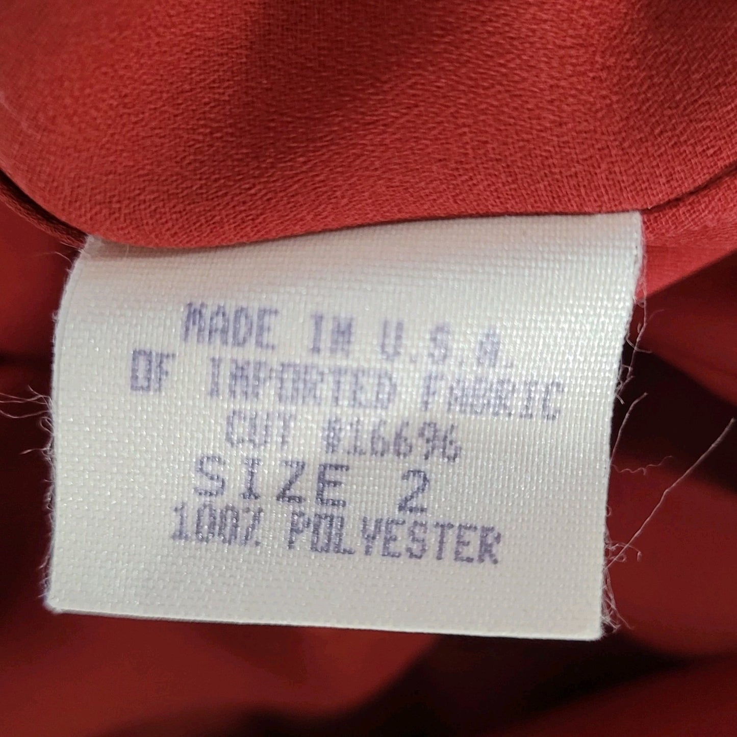 VTG Harold's Red Sleeveless Front Slit Maxi Sheath Dress USA Made Size 2