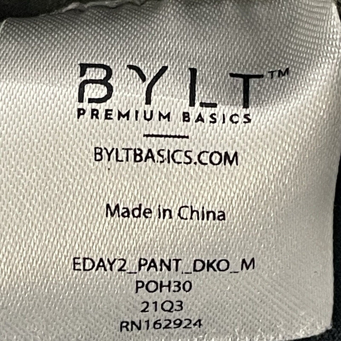 BYLT Green Everyday Pant 2.0 Premium Basic Stretch Size Medium M (31x28.5)