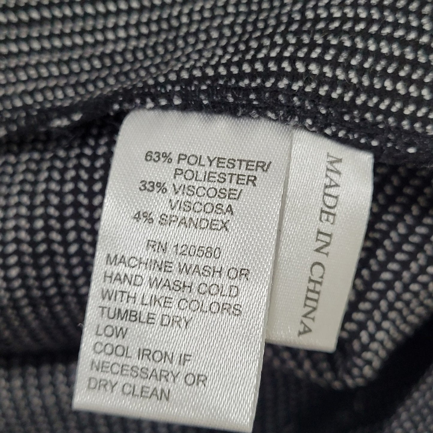 NWT Amanda + Chelsea Black Contemporary Fit Low Rise Stretch Pants 4 (31x30)