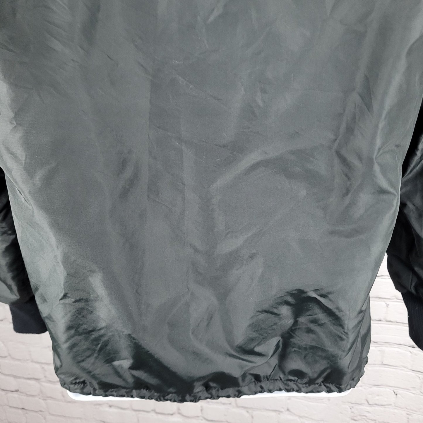 VTG Pla-Jac Dunbrooke Sherman Power Tongs Black Nylon Jacket USA Made Medium M