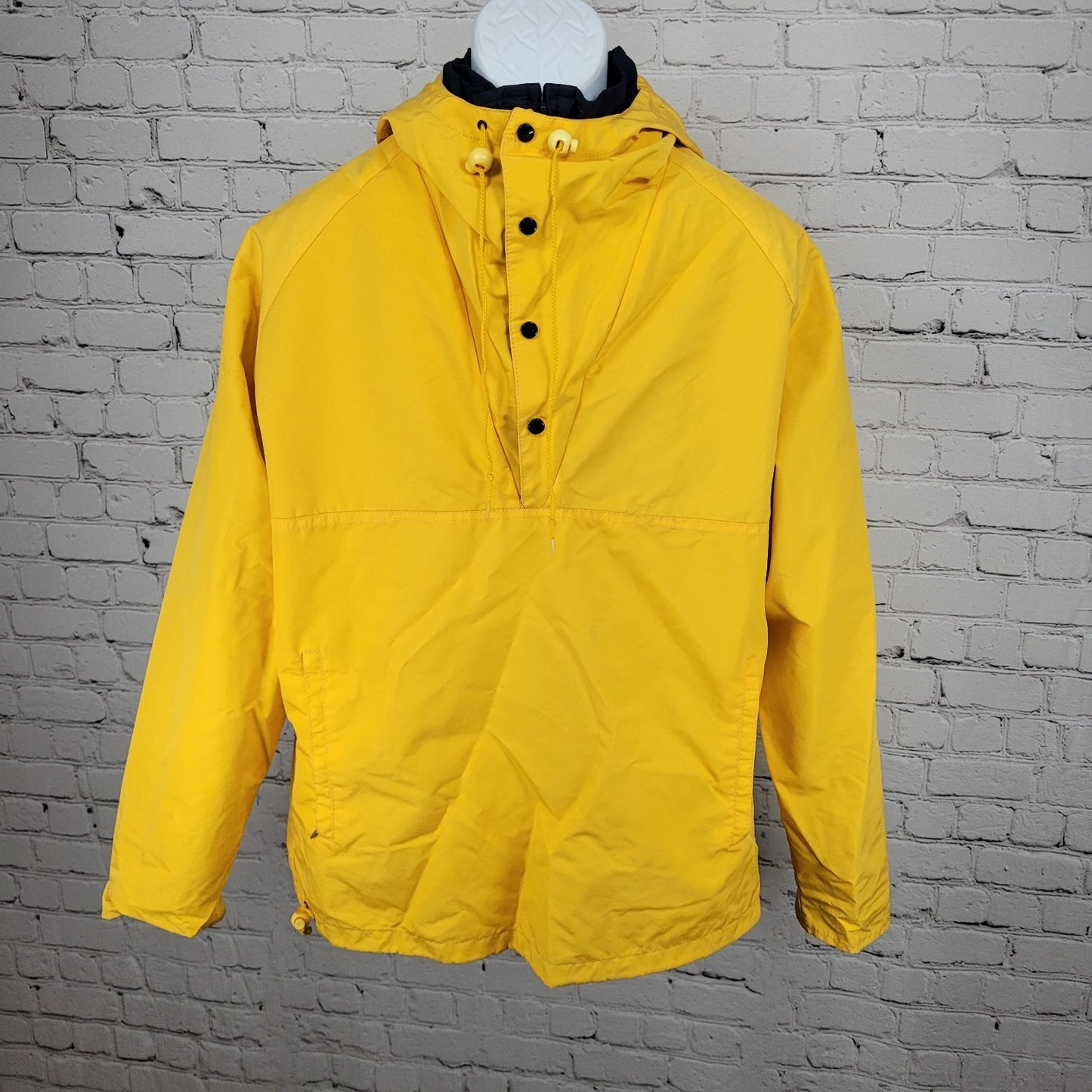 VTG Roffe Yellow Navy Sprinter Challenge Ski Gore-Tex Hooded Jacket USA Large L