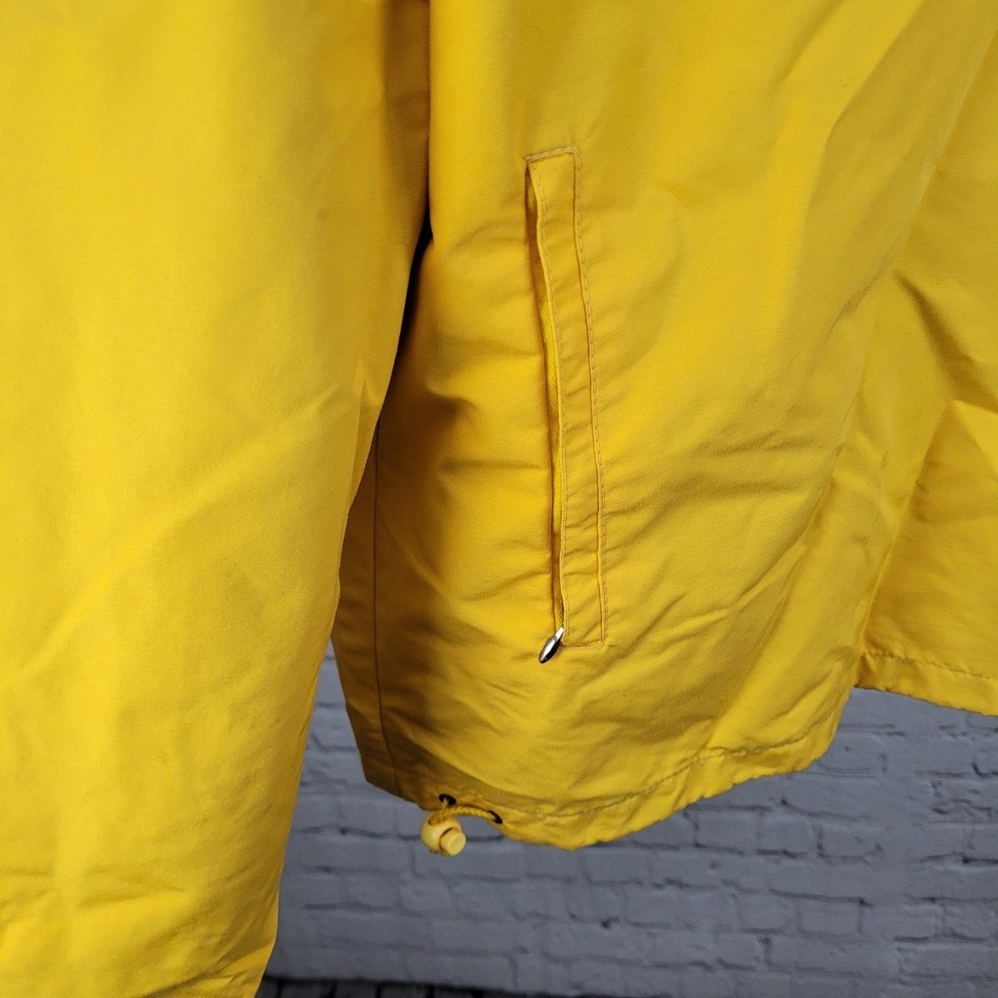 VTG Roffe Yellow Navy Sprinter Challenge Ski Gore-Tex Hooded Jacket USA Large L