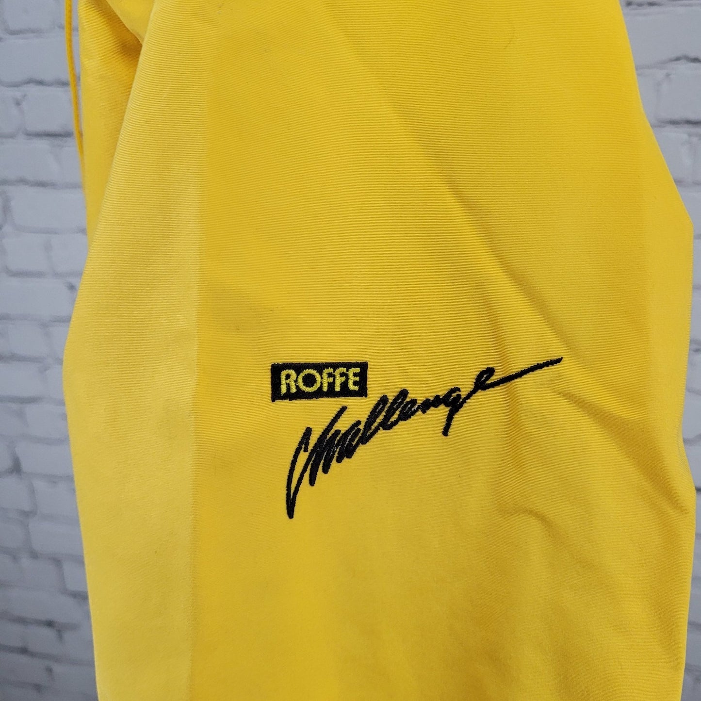 VTG Roffe Yellow Navy Sprinter Challenge Ski Gore-Tex Hooded Jacket USA Large L