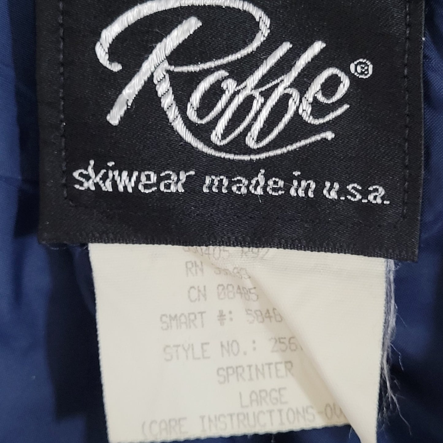 VTG Roffe Yellow Navy Sprinter Challenge Ski Gore-Tex Hooded Jacket USA Large L