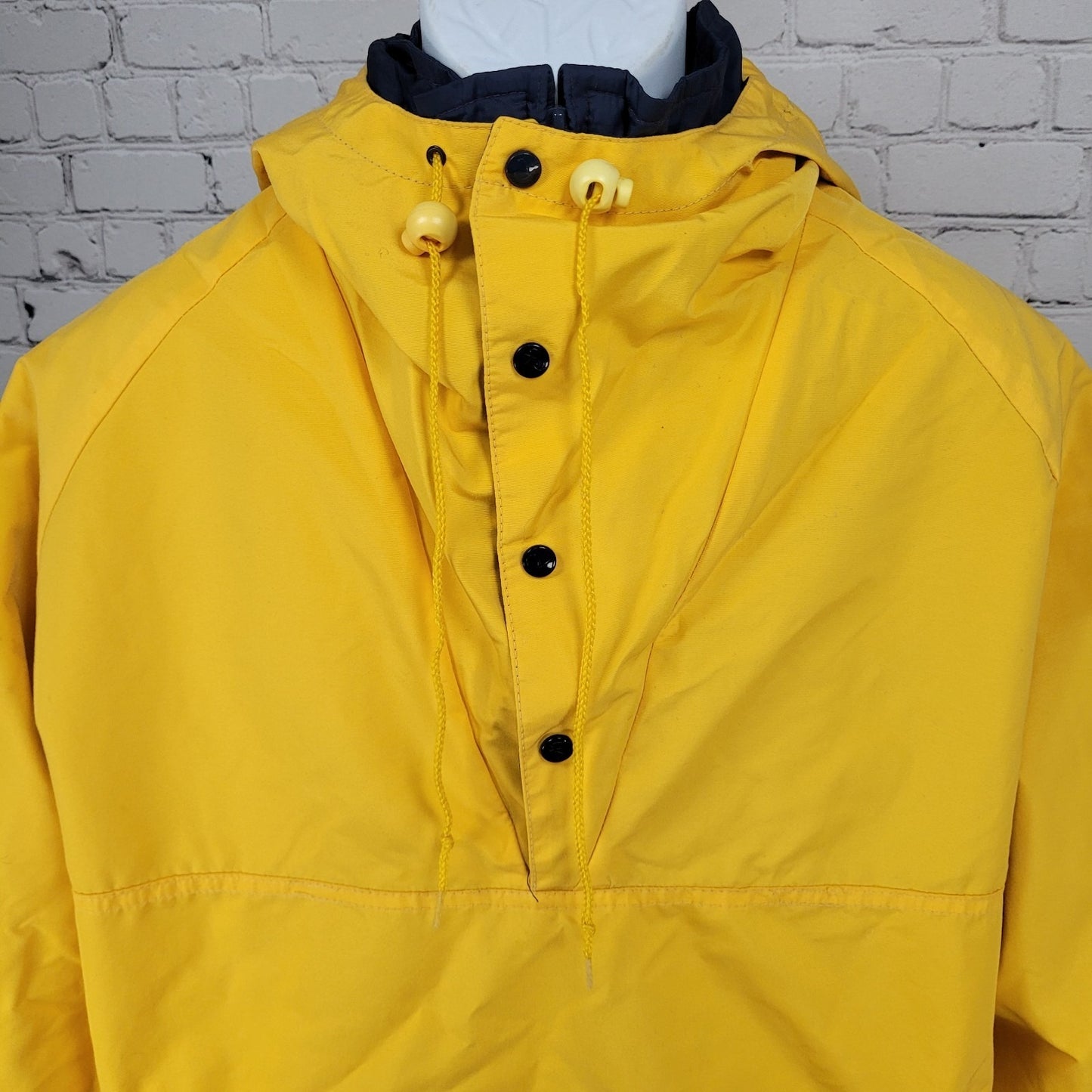 VTG Roffe Yellow Navy Sprinter Challenge Ski Gore-Tex Hooded Jacket USA Large L