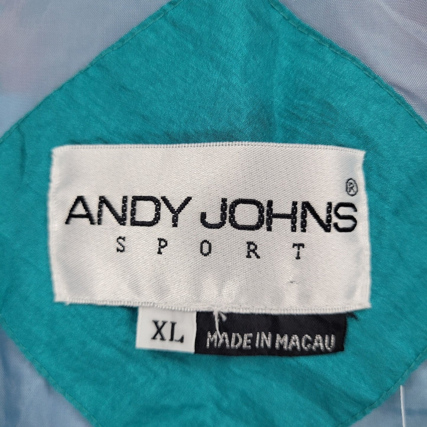 VTG Andy Johns Sport Mulitcolor Aztec Lightweight Windbreaker Jacket Size XL