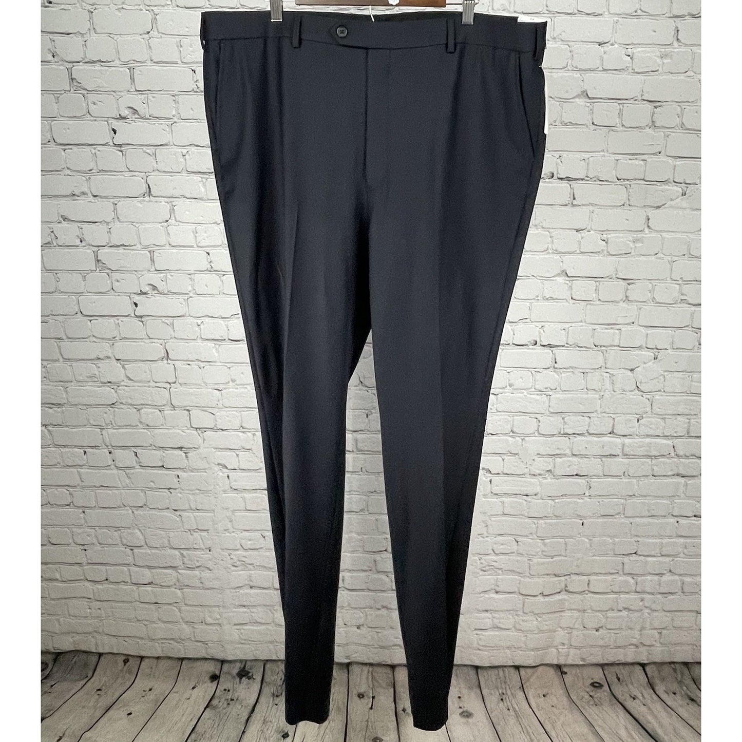 NWT Brooks Brothers NetJets Blue Wool Blend Tapered Dress Pants Size 44 (43x41)