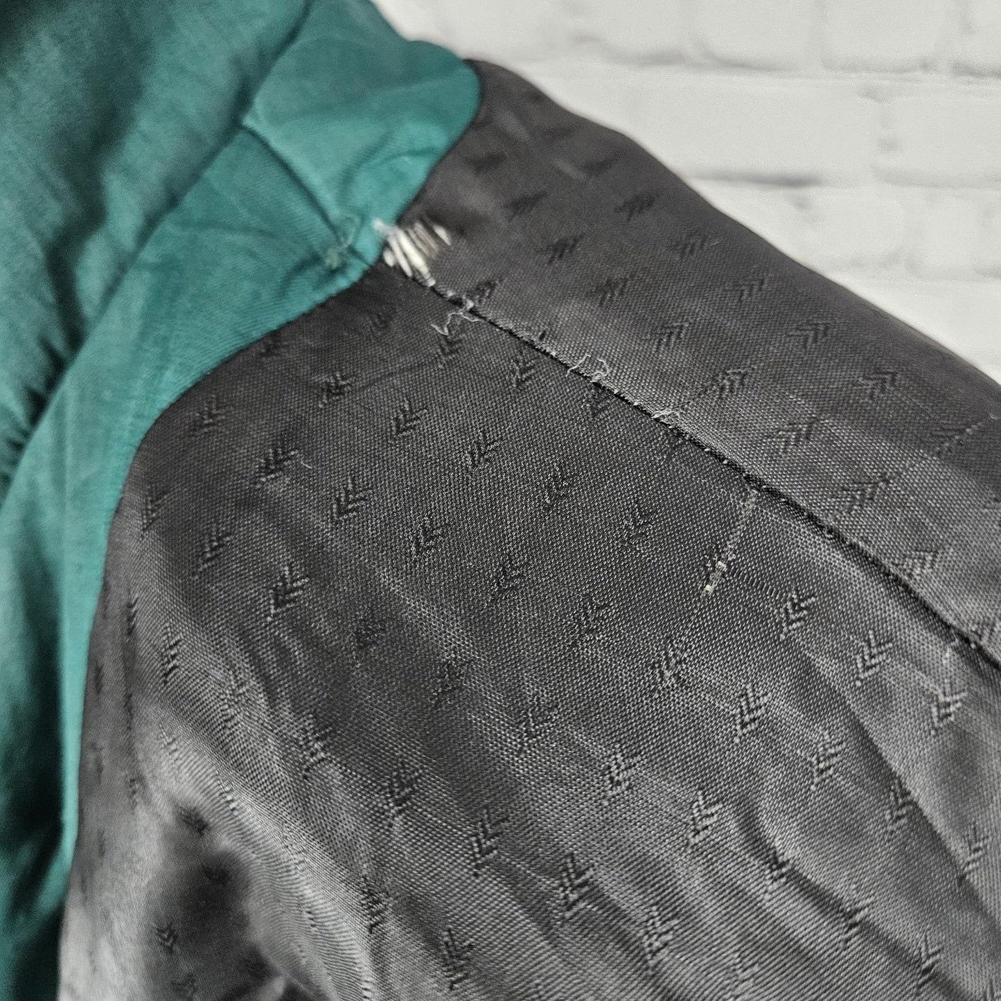 VTG Irving Posluns Green Double Breasted Belted Insulated Trench Coat 9/10