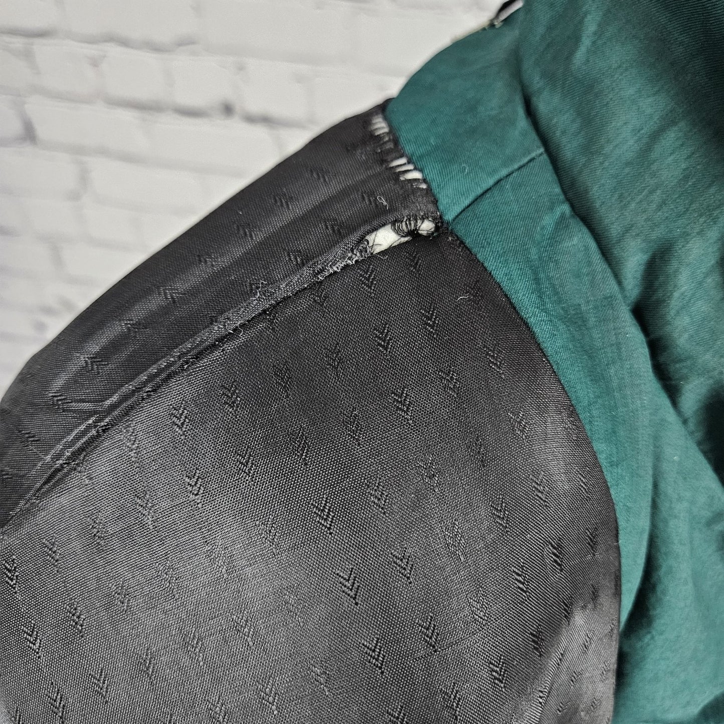 VTG Irving Posluns Green Double Breasted Belted Insulated Trench Coat 9/10