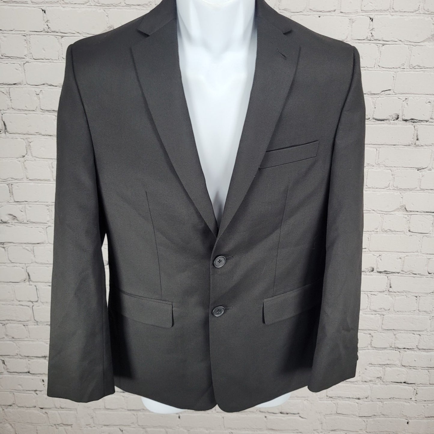 Joseph & Feiss Black 2 Button Double Vented Notch Blazer Jacket Boys Size 16